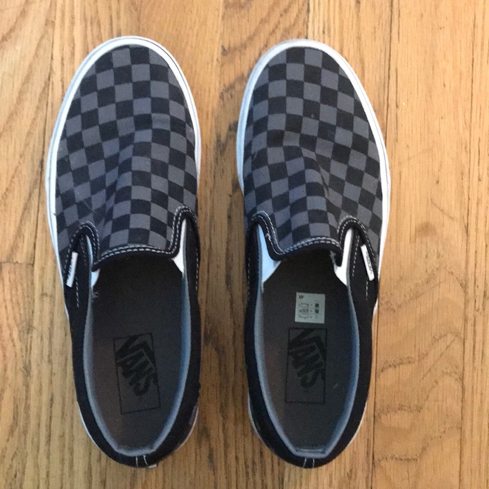 Checkerboard Vans Size 7.5